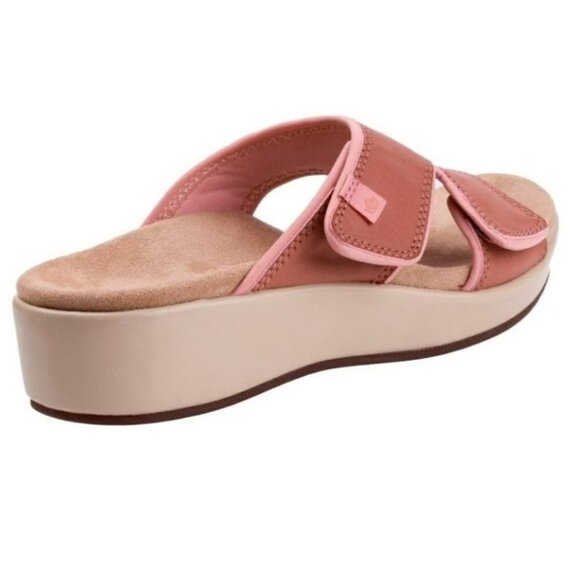 Spence Orthotic Coral Cloud Leather Hook Loop Comfort Sandals Size 7 - Picture 2 of 11